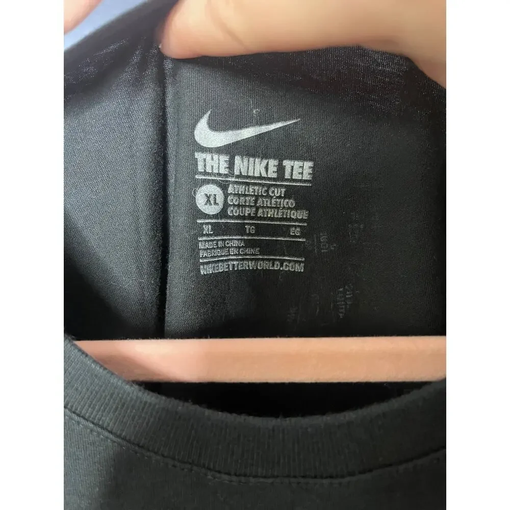 Nike KD Pocket T-Shirt Black Orange Neon Camo Logo Men XL Athletic Cut Tee NWOT